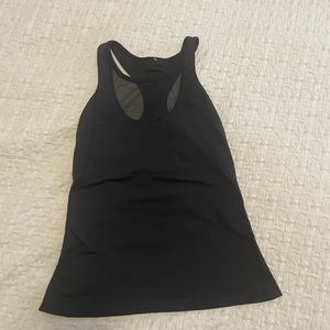 Lululemon Black Mesh tank- size 4